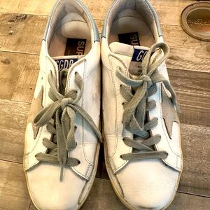 Golden Goose sneakers , superstar low top, size 6 . Worn ONCE .